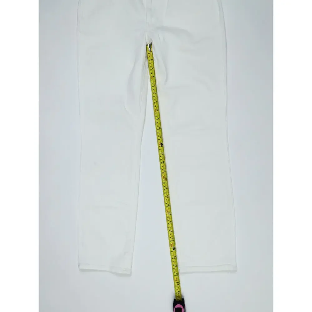 NWT J.Crew 9” Vintage Slim Straight White Jeans 28 High Rise Coastal Denim $128 - Picture 12 of 16